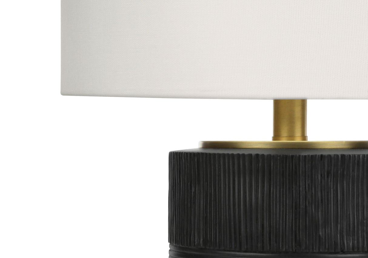 Table Lamp, Lighting, Resin, Contemporary - Black / Cream by Couch.com