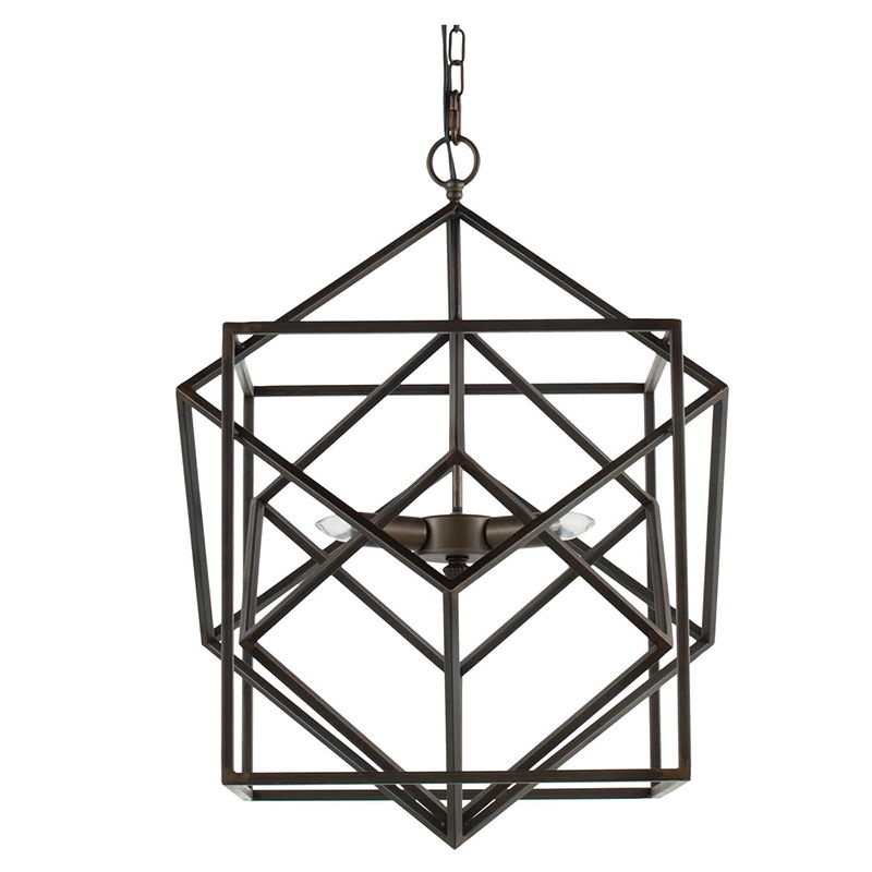 3 Light Metal Chandelier, Hanging Light Fixture With Adjustable Chain For Kitchen, Bulb Not Included - Black by Couch.com