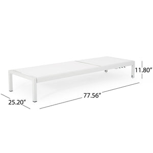 Outdoor Patio Chaise Lounge With 5 Reclining Positions by Couch.com