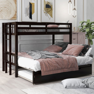 Twin Over Pull-Out Bunk Bed With Trundle by Couch.com
