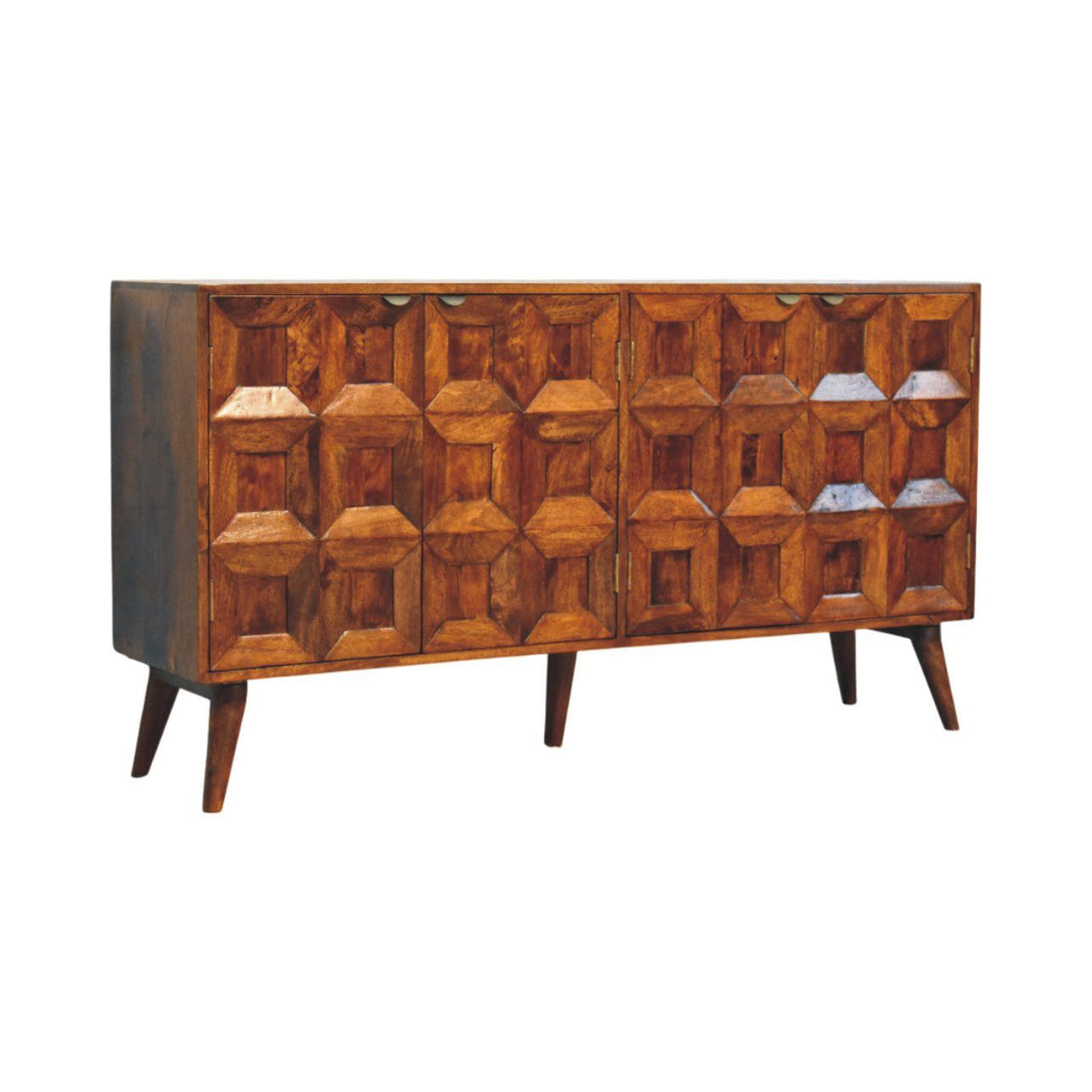 Solis - Carved 4 Door Sideboard - Brown by Couch.com
