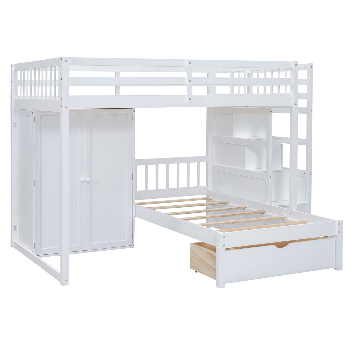 Bunk Bed With Wardrobe, Drawers by Couch.com