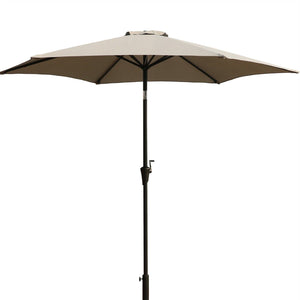 8.8' Outdoor Aluminum Patio Umbrella With 42 Pound Round Resin Umbrella Base by Couch.com