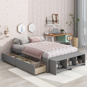 Bed With Storage Case, 2 Storage Drawers, Lengthwise Support Slat by Couch.com