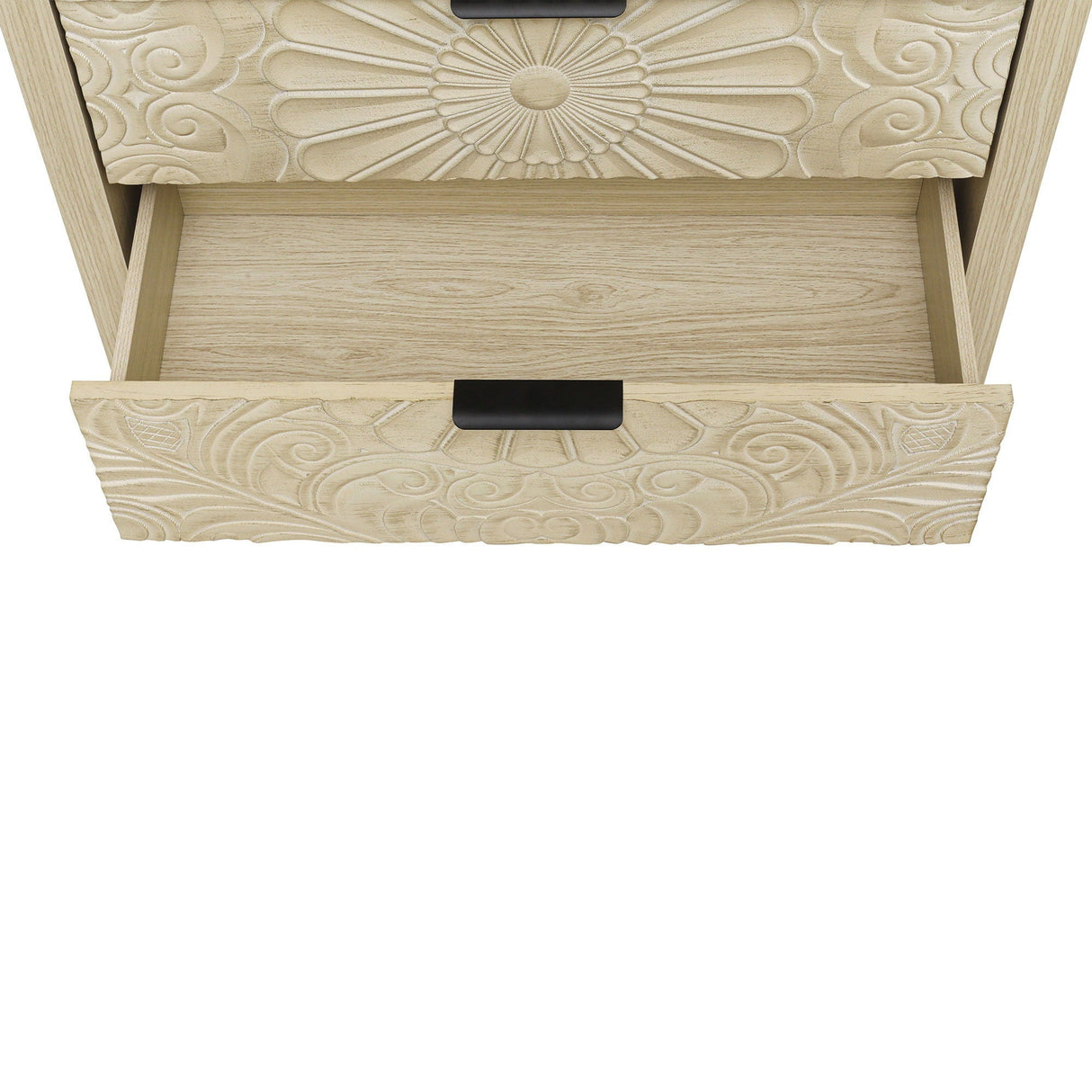 3 Drawer Cabinet - Natural Wood Finish