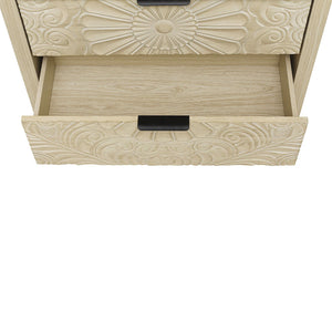 3 Drawer Cabinet - Natural Wood Finish