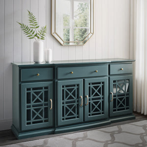 Classic Fretwork Detailed Glass Door Sideboard by Couch.com