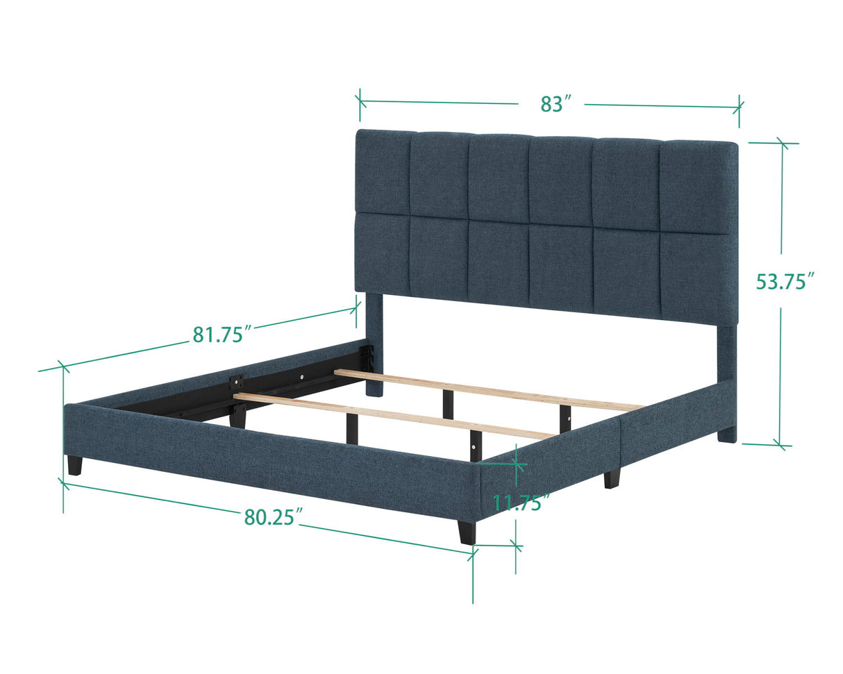 Squares Upholstered Platform Bed by Couch.com