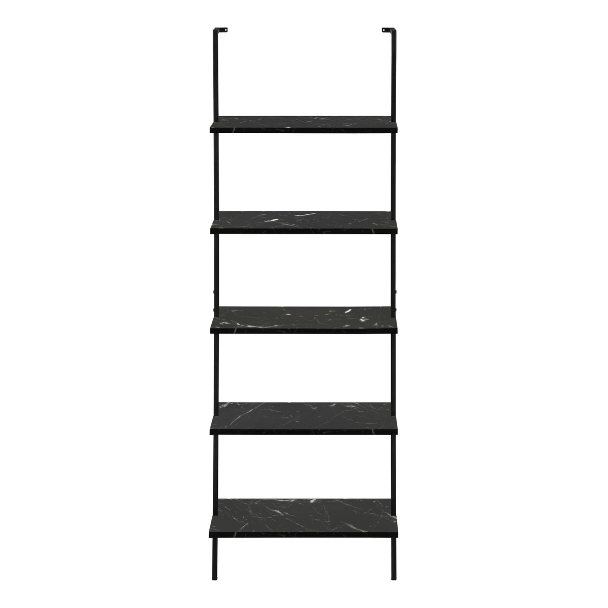 Bookshelf, Bookcase, Etagere, Ladder, 5 Tier, For Office, Marble Look Contemporary & Modern by Couch.com