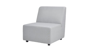Cleo - Modular Upholstered Deep Seating Patio Armless Chair Axroma Olefin by Couch.com