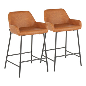 Daniella - Industrial Fixed Height Counter Stool (Set of 2) by Couch.com