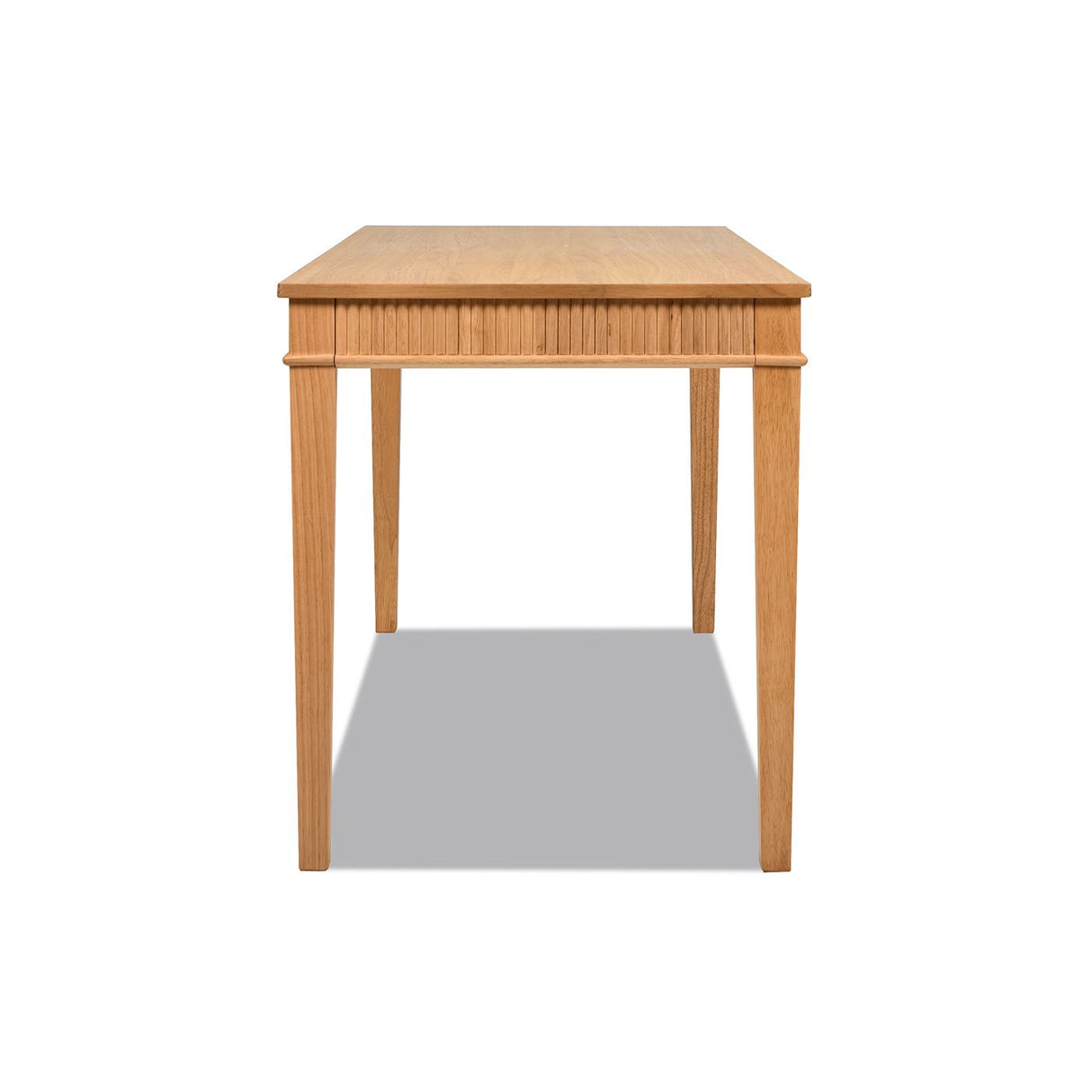 Dumont - Modern Farmhouse 1 Drawer Fluted Home Office Writing Desk - Natural Blonde by Couch.com