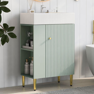 Bathroom Vanity, Combo Cabinet, Bathroom Storage Cabinet, Single Ceramic Sink by Couch.com