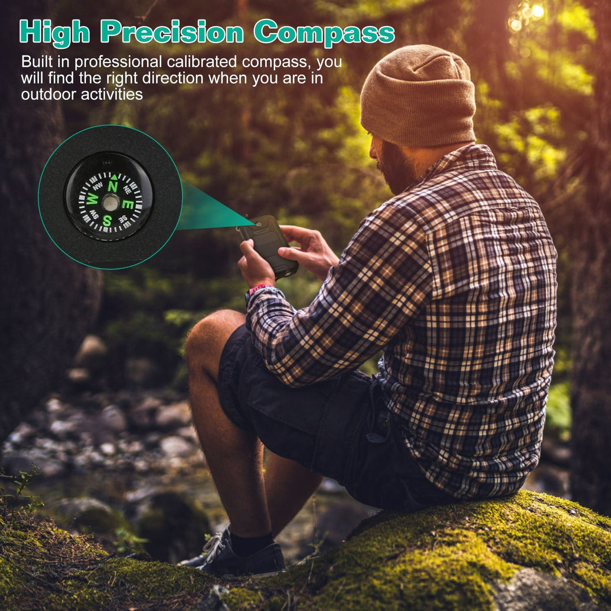 10000mAh Solar Power Bank External Battery Pack Dual USB Ports by DirectDeals