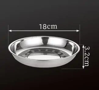 Stainless Steel Tableware Dinner Plate