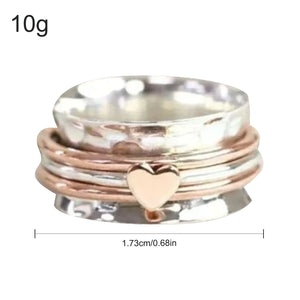 Cherish Self-Love With Heart Spinner Rings