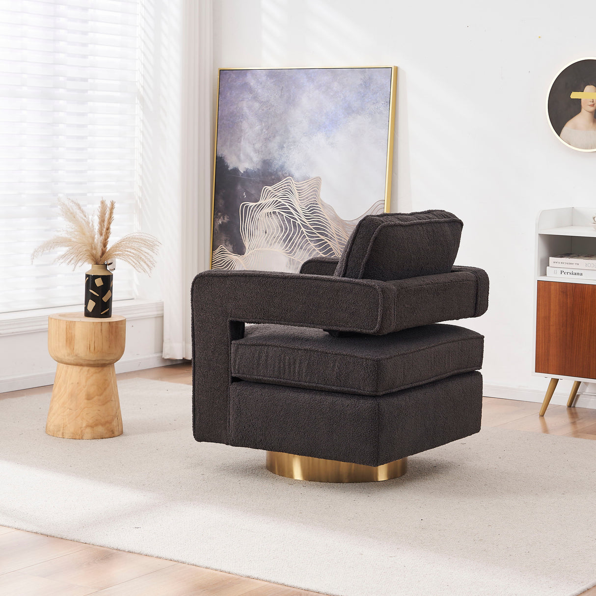 Swivel Barrel Chair 360 Degree Swivel Club Modern Accent Single Sofa Chair by Couch.com