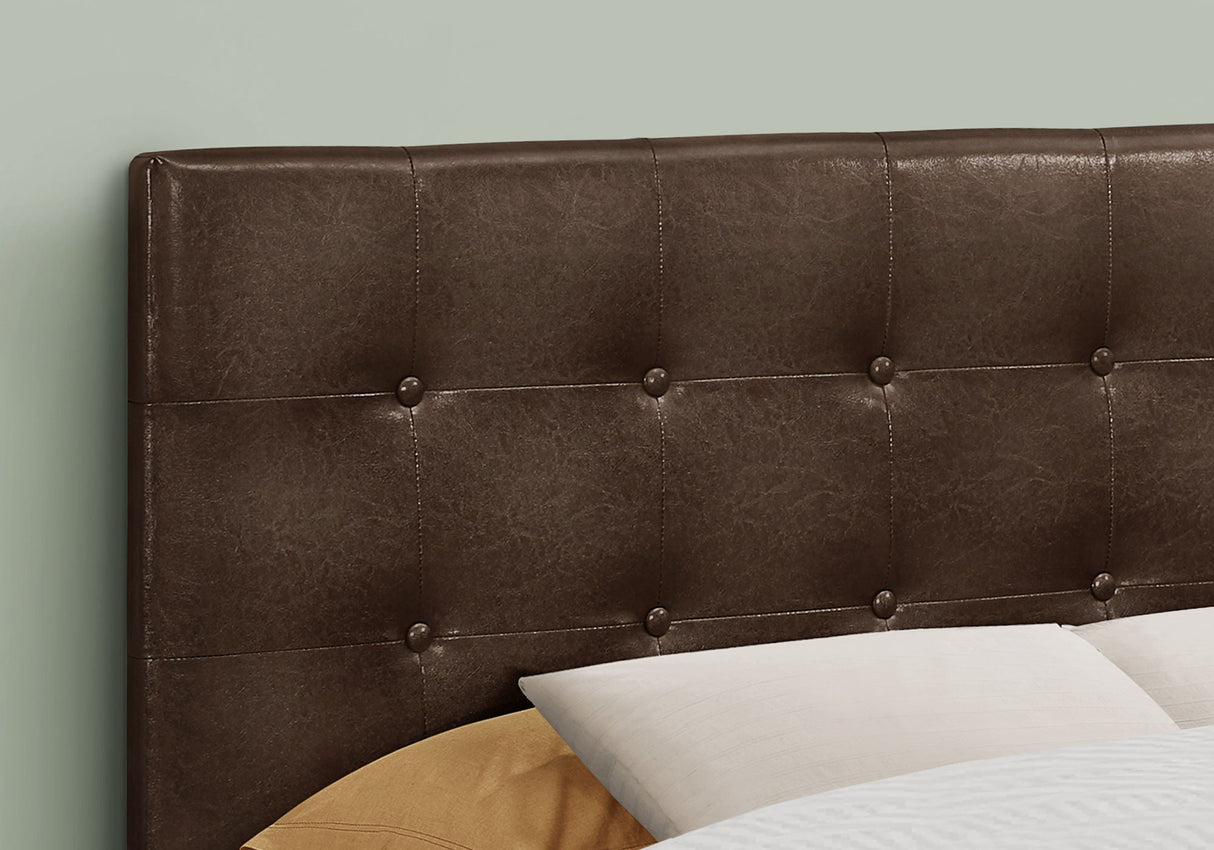 Full Size, Bed Headboard Only, Upholstered, Transitional - Brown by Couch.com