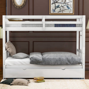 Twin Over Pull-Out Bunk Bed With Trundle by Couch.com