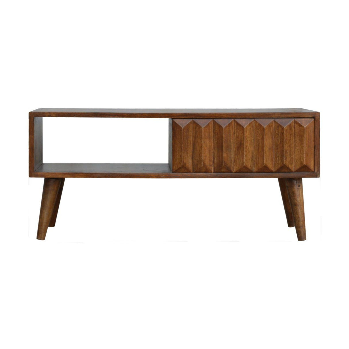 Prism Sliding Media Unit - Chestnut by Couch.com
