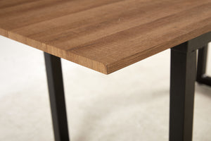 Square Extendable Dining Table With Metal Leg, Modern Space Saving Kitchen Table For Living Room by Couch.com