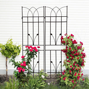 Metal Garden Trellis Rustproof For Climbing Plants Outdoor Flower Support by Couch.com