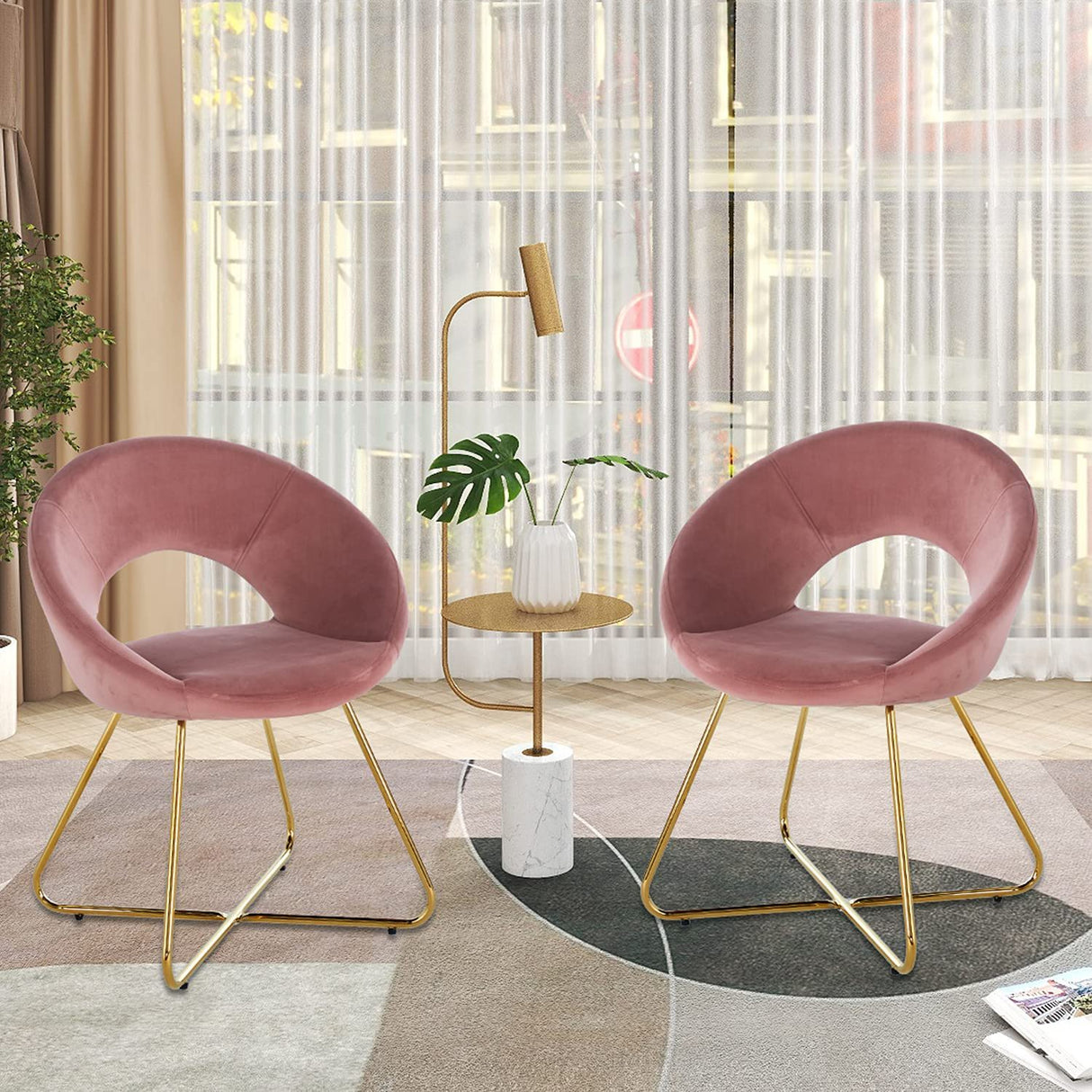 Modern Accent Velvet Chair (Set of 2) by Couch.com