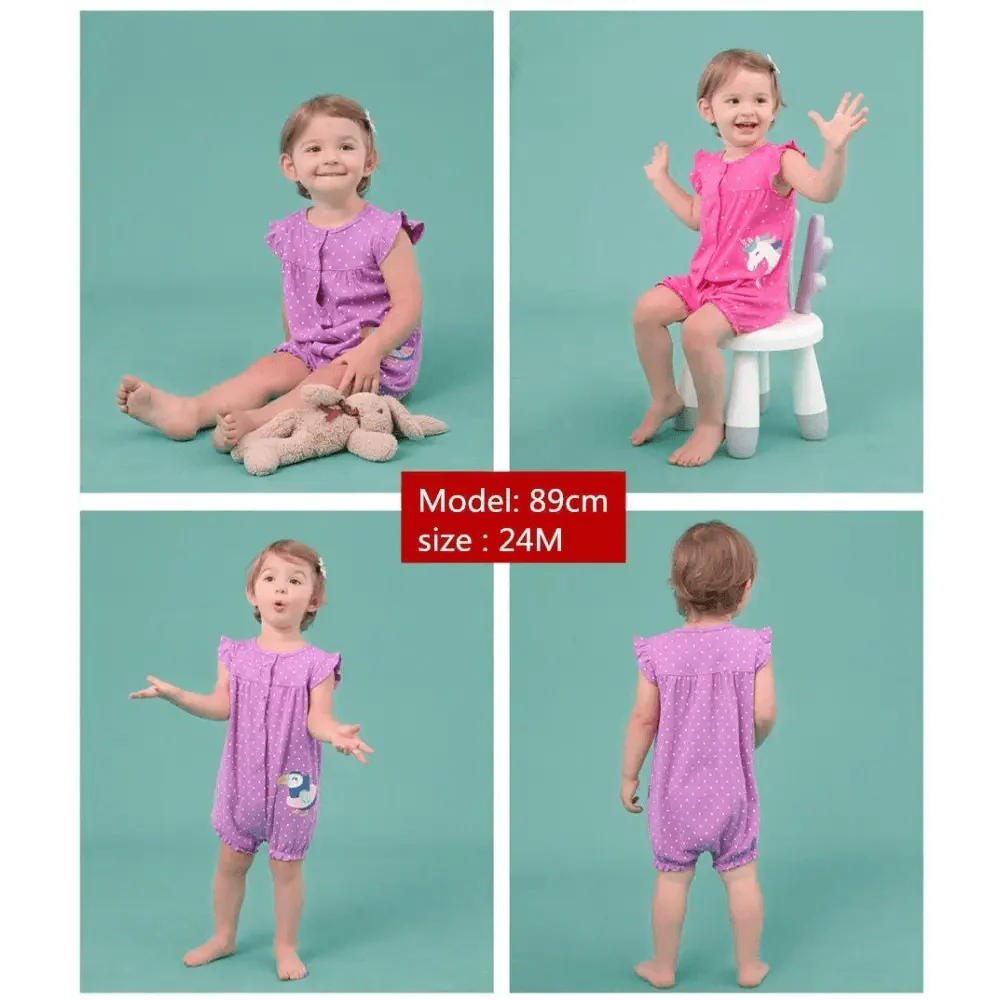 Baby Girl Clothes One-Piece Jumpsuits Baby Clothing Cotton Short Romper Infant Girl Clothes