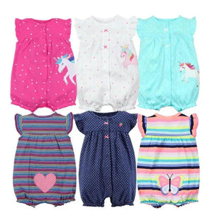 Baby Girl Clothes One-Piece Jumpsuits Baby Clothing Cotton Short Romper Infant Girl Clothes