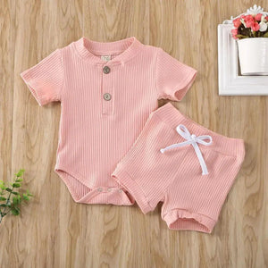 Baby Girl Ruffled Solid Color Sleeveless Backless Romper Jumpsuit Comfy Outfit Excellent Gift For Your Baby Girl