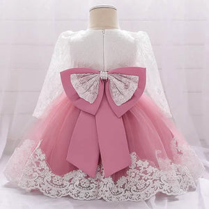 Baby Girls' Basic Christening Floral Dress