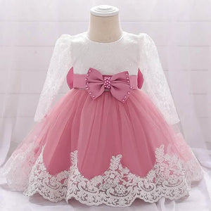 Baby Girls' Basic Christening Floral Dress
