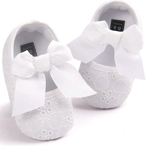 Baby Girls Princess Bowknot Soft Sole Cloth Crib Shoes Sneaker