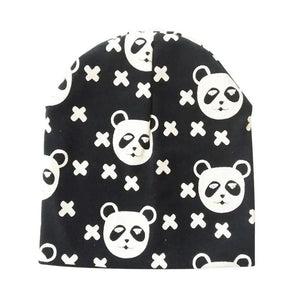 Baby Knit Cotton Cartoon Printed Baby Caps For Boys And Girls For Autumn And Winter Soft And Warm Cap