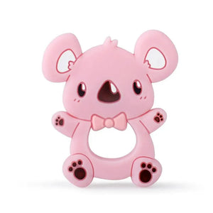 Baby Silicone Teethers BPA Free Teething Toy Animals Koala Bear Dog Teether Silicone Beads