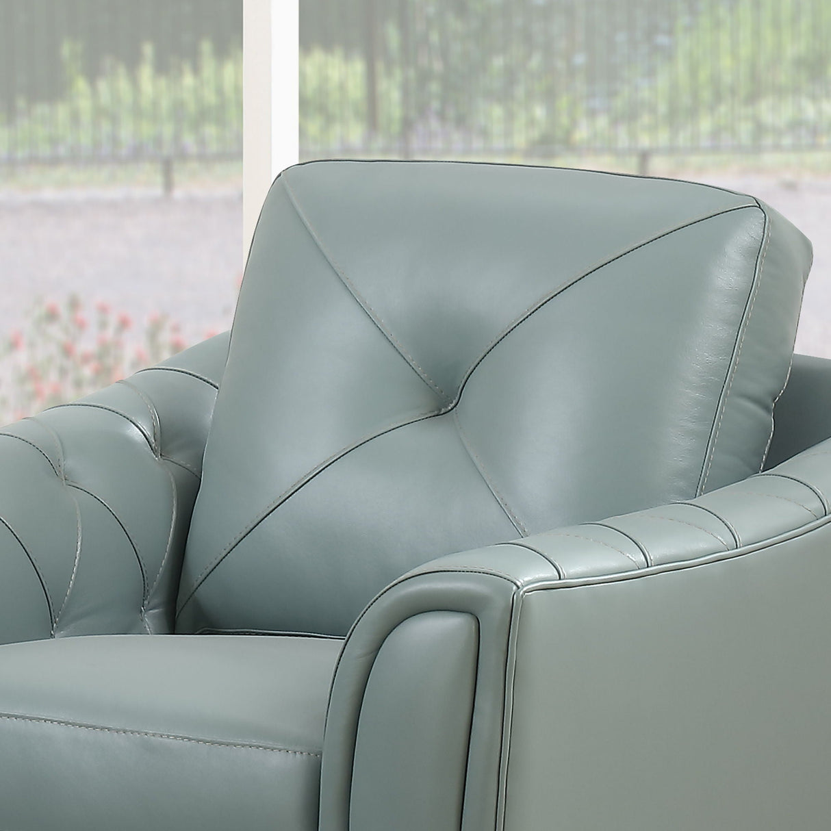 Modern Tufted Leather Chair by Couch.com