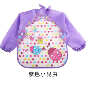 Children's Gown Long Sleeve Kids Waterproof Meal Baby Apron Painting Clothes Bib Protective Clothing