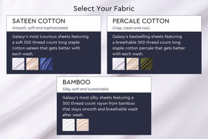 Smooth Sateen Cotton Bed Sheets