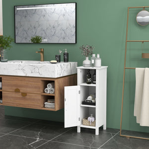1-Door Freestanding Bathroom Cabinet with Open Shelf by DirectDeals