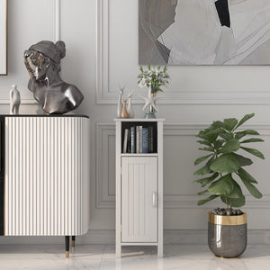 1-Door Freestanding Bathroom Cabinet with Open Shelf by DirectDeals