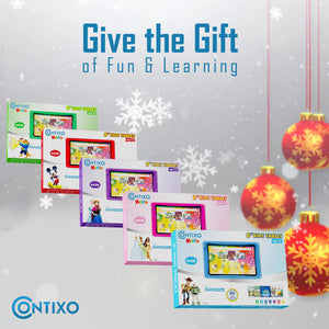 Contixo K80A - 8" Kids Tablet, 2025 Model, 80 FREE Disney eBooks, Educational Android Tablet for Ages 3-12, 32GB, Kid-Proof Case with Kickstand, Android 13 by Contixo