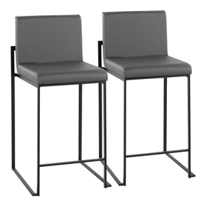 Fuji - Contemporary Modern Elegance, High Back Counter Stool by Couch.com