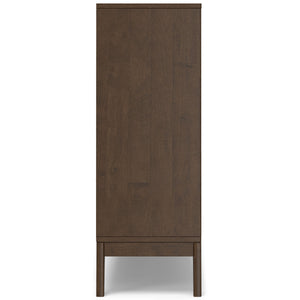 Harper - Low 6 Cube Storage With Drawers - Walnut Brown by Couch.com