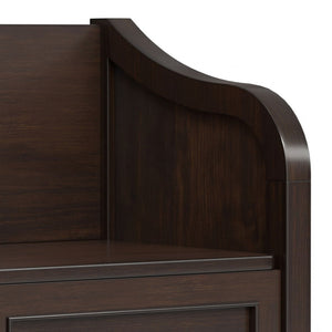 Connaught - Entryway Storage Bench With Shelf - Chestnut by Couch.com