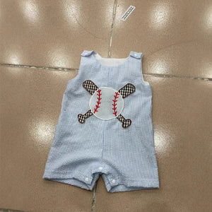 Boys Fashion Personality Baseball Vest Jumpsuit