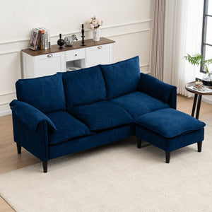 Convertible Combination Sofa With Footstools With Storage by Couch.com