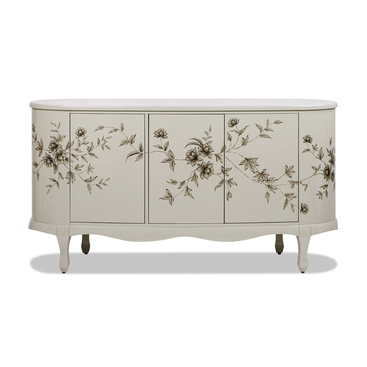 Florence - Hand Painted Lacquered Credenza - Taupe Gray by Couch.com