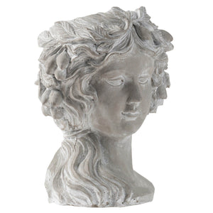 Cement Bust Wall Planter Indoor Outdoor Home Garden Decor, 8 - Gray by Couch.com