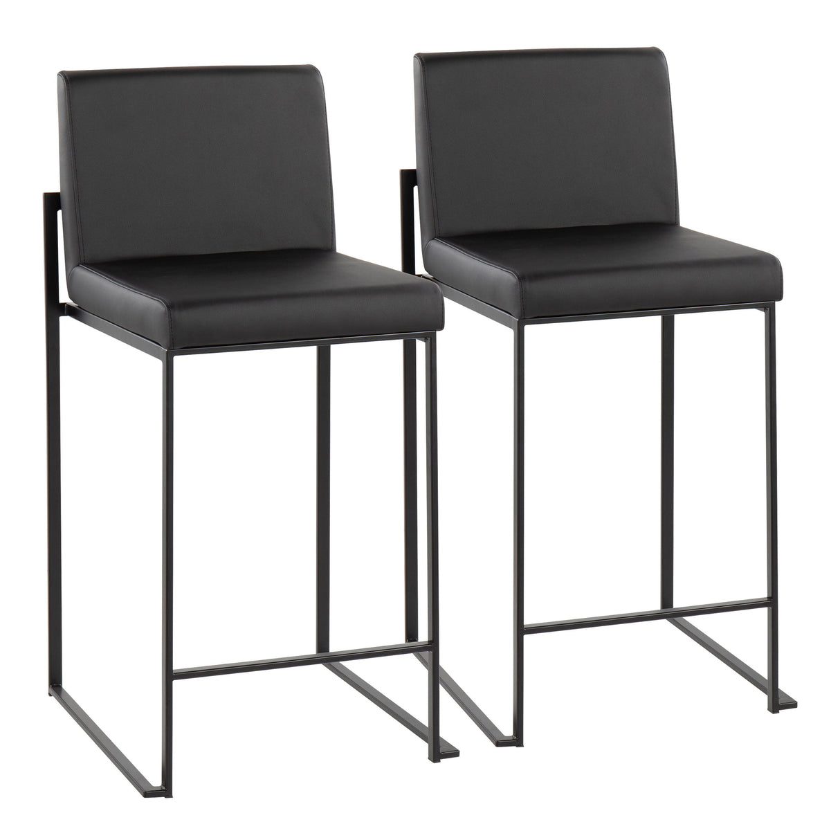 Fuji - Contemporary Modern Elegance, High Back Counter Stool by Couch.com