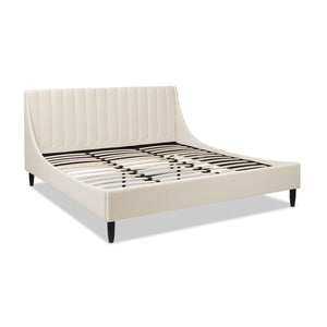 Aspen - Vertical Tufted Modern Headboard Platform Bed Set by Couch.com